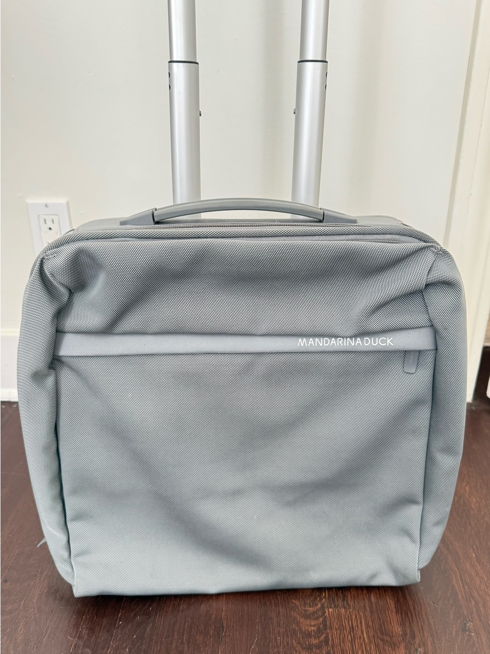 Mandarina Duck gray Laptop Briefcase carry on commuter bag